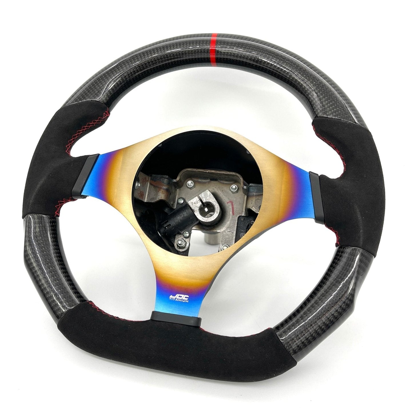 JDC Titanium Steering Wheel Overlay (Evo 7/8/9) - Graveyard Performance