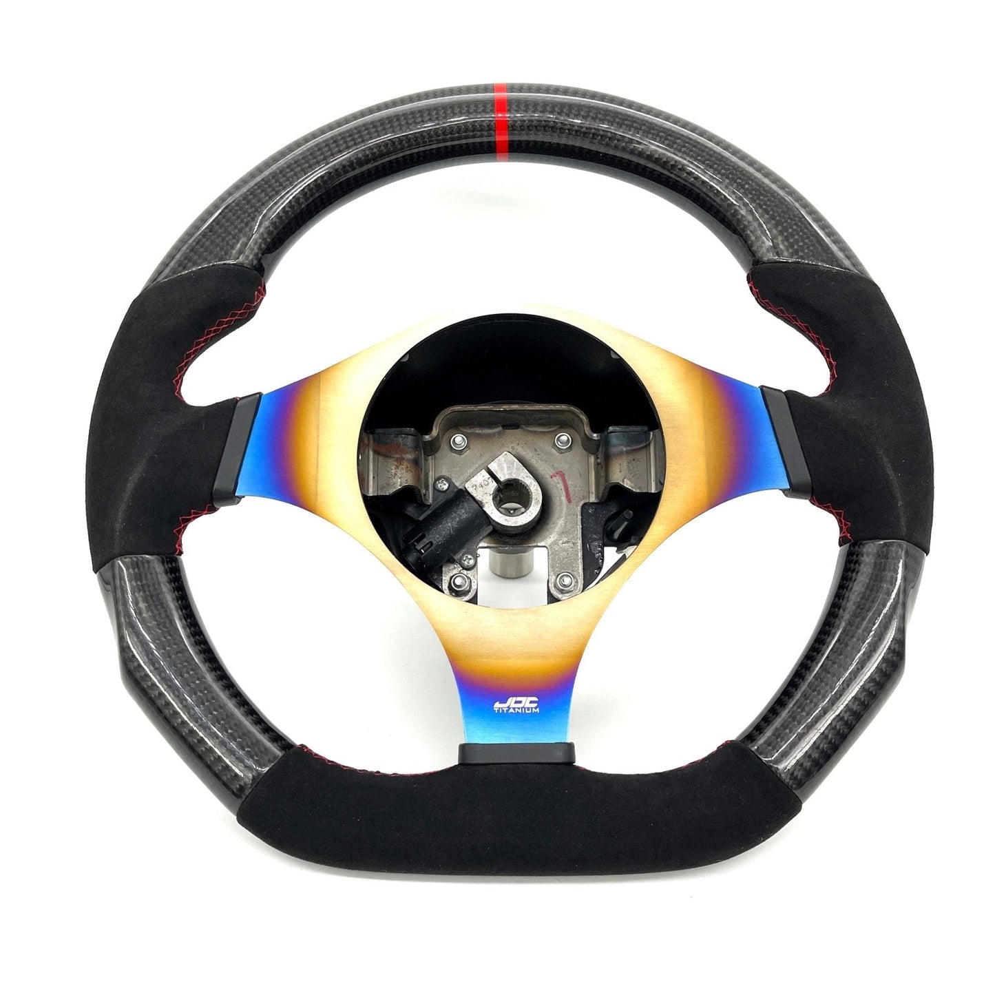 JDC Titanium Steering Wheel Overlay (Evo 7/8/9) - Graveyard Performance
