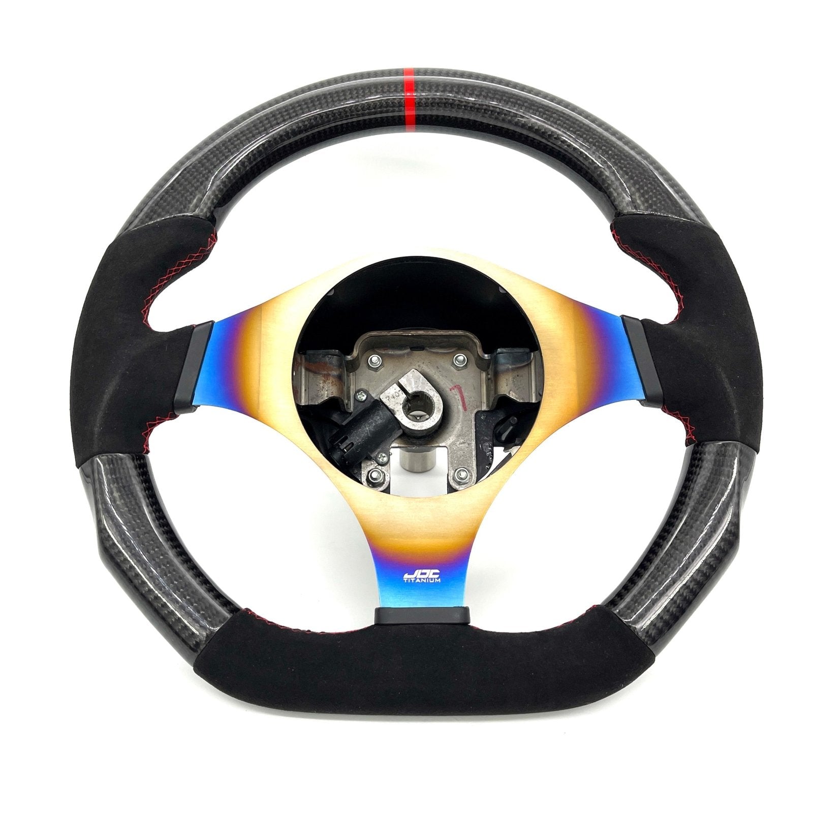 JDC Titanium Steering Wheel Overlay (Evo 7/8/9) - Graveyard Performance