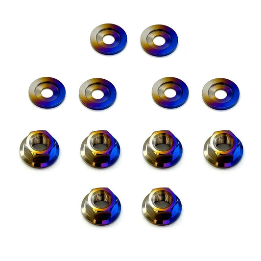 JDC Titanium Strut Tower Hardware (2023+ FL5 Civic Type R/11th Gen Civic Si)