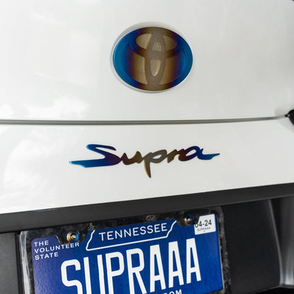 JDC Titanium "Supra" Badge (A90 Supra) - Graveyard Performance