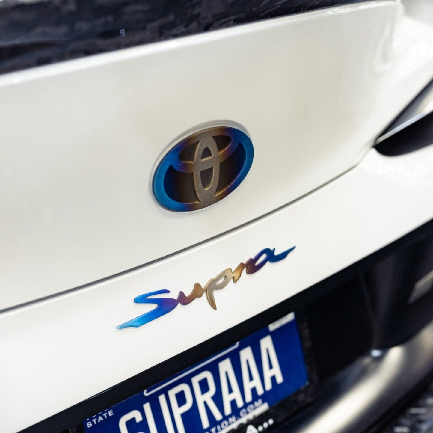 JDC Titanium "Supra" Badge (A90 Supra) - Graveyard Performance