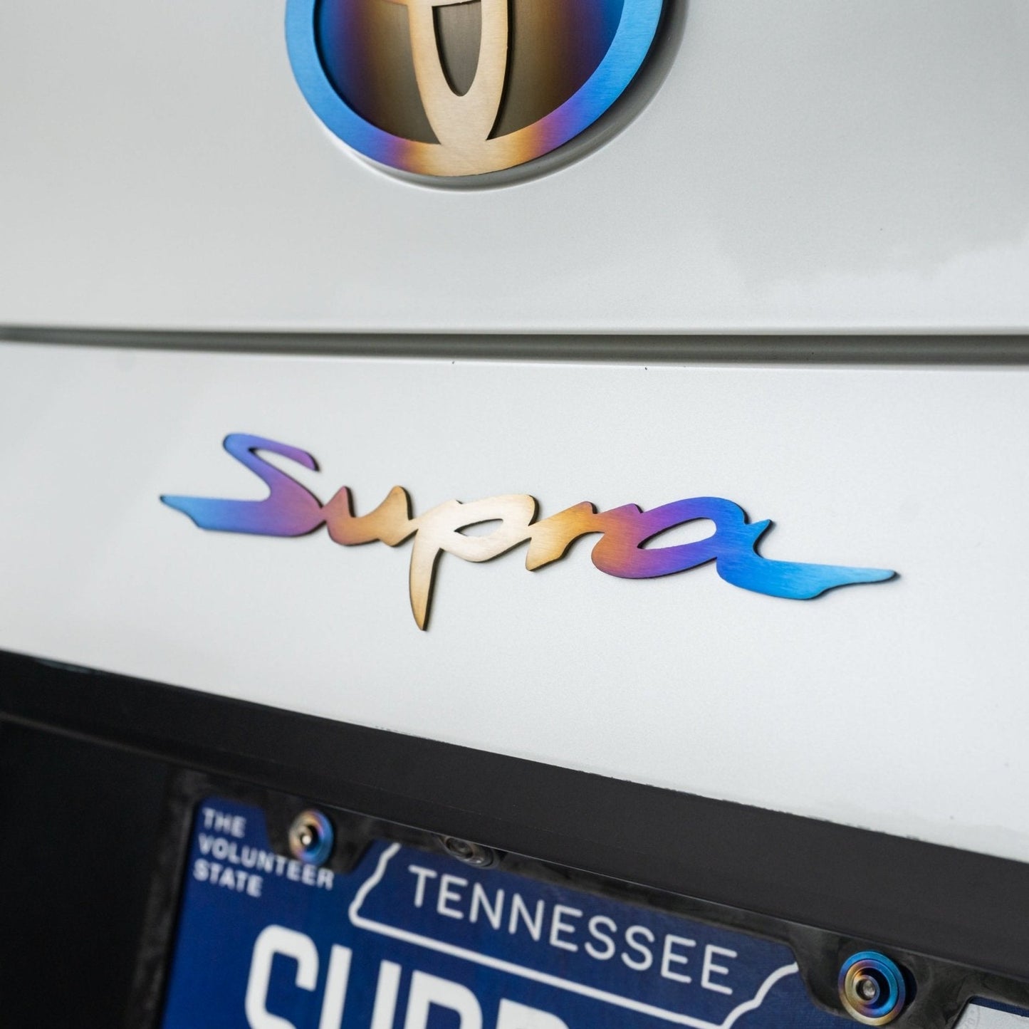 JDC Titanium "Supra" Badge (A90 Supra) - Graveyard Performance