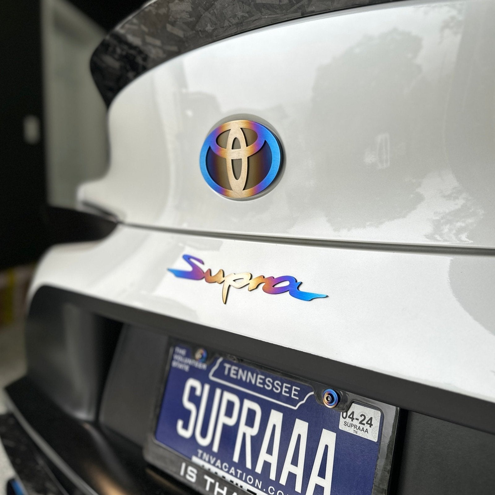 JDC Titanium "Supra" Badge (A90 Supra) - Graveyard Performance