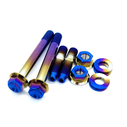 JDC Titanium Turbo to Manifold Hardware Kit for FP Manifolds (Evo 4-9/DSM) - Graveyard Performance