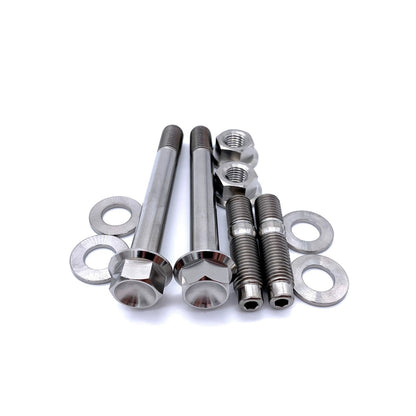 JDC Titanium Turbo to Manifold Hardware Kit for FP Manifolds (Evo 4-9/DSM) - Graveyard Performance