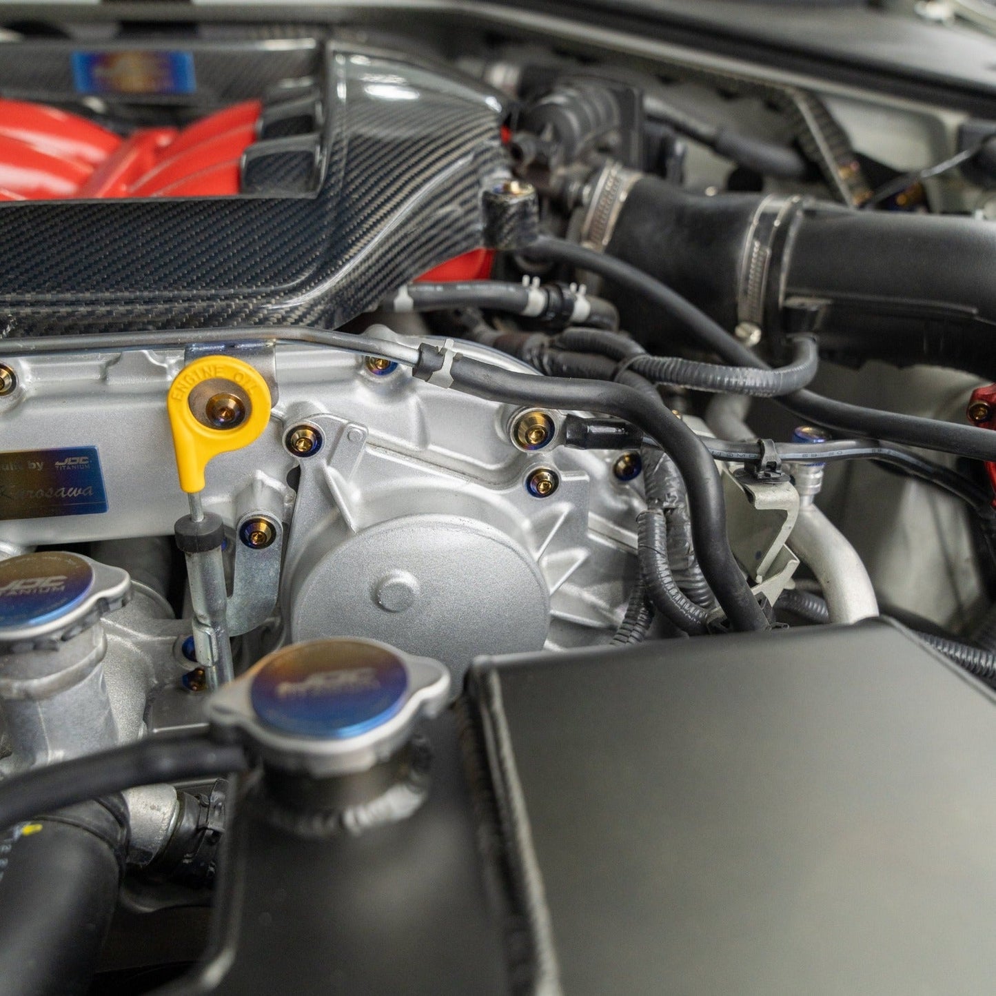 JDC Titanium Upper Crankcase Hardware Replacement Kit (R35 GT-R) - Graveyard Performance