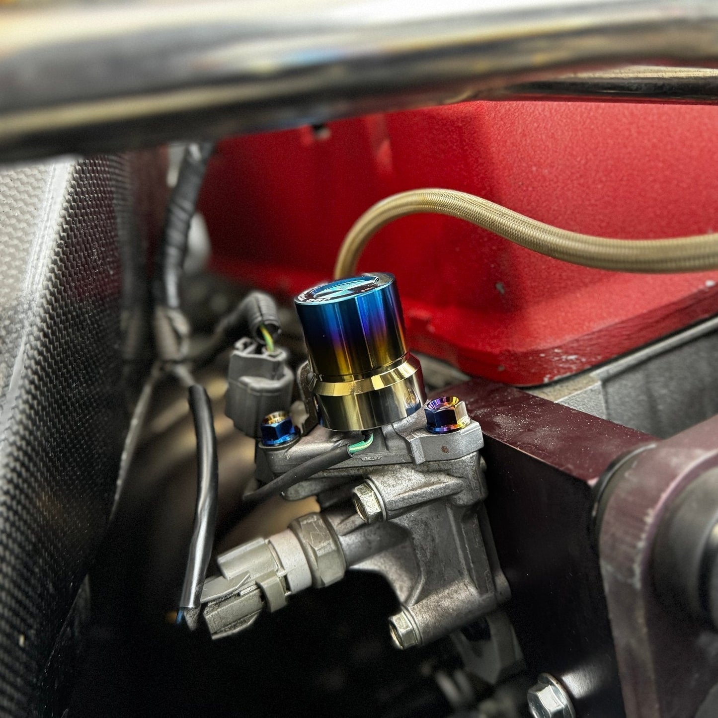 JDC Titanium V-TEC Solenoid Cover (Multiple Honda Applications) - Graveyard Performance