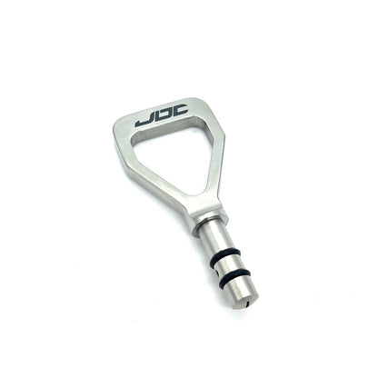 JDC Titanium V1 Oil Dipstick Handle (Evo 7/8/9/X/DSM) - Graveyard Performance