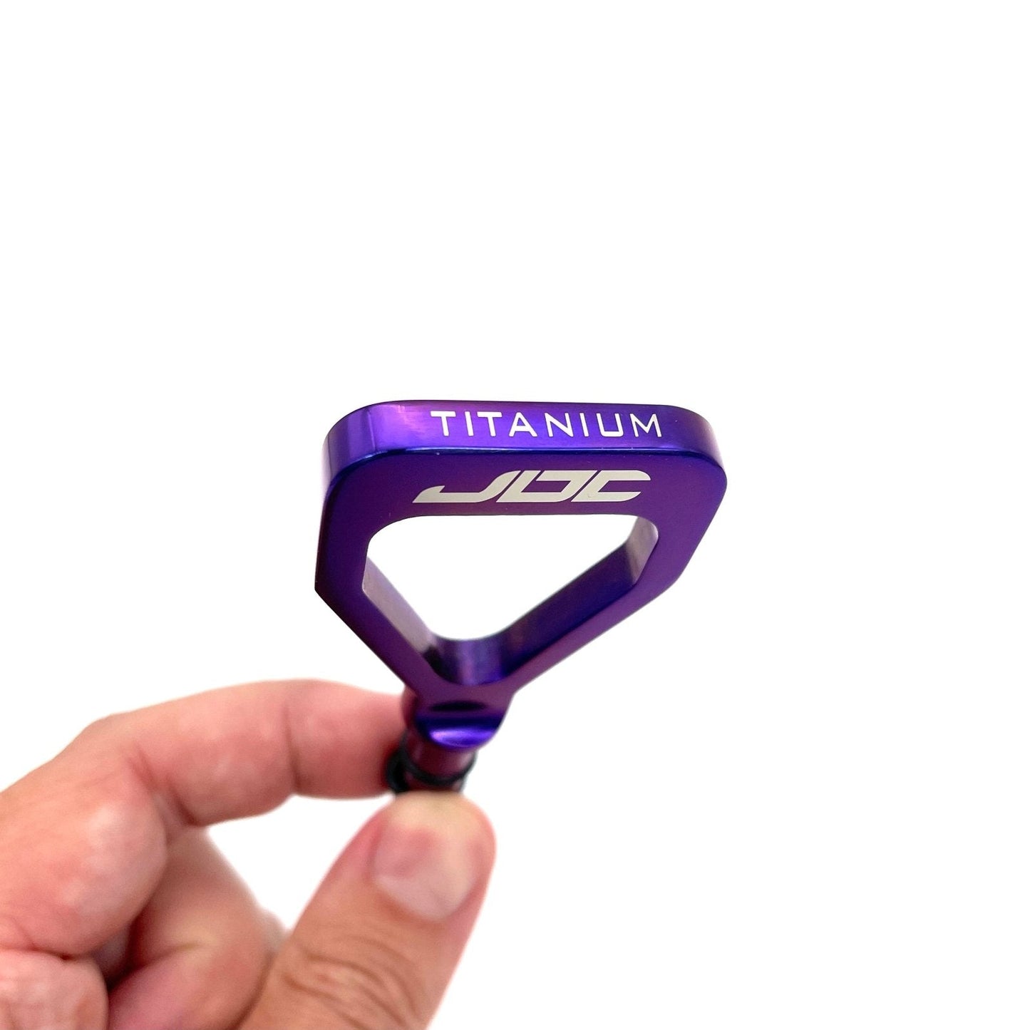 JDC Titanium V1 Oil Dipstick Handle (Evo 7/8/9/X/DSM) - Graveyard Performance