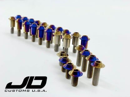JDC Titanium Valve Cover Hardware Replacement Kit (Evo X) - Graveyard Performance