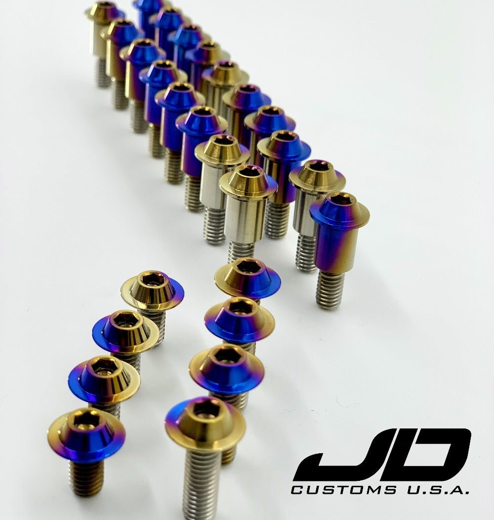 JDC Titanium Valve Cover Hardware Replacement Kit (Evo X) - Graveyard Performance