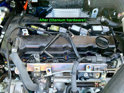 JDC Titanium Valve Cover Hardware Replacement Kit (Evo X) - Graveyard Performance