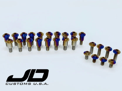 JDC Titanium Valve Cover Hardware Replacement Kit (Evo X) - Graveyard Performance