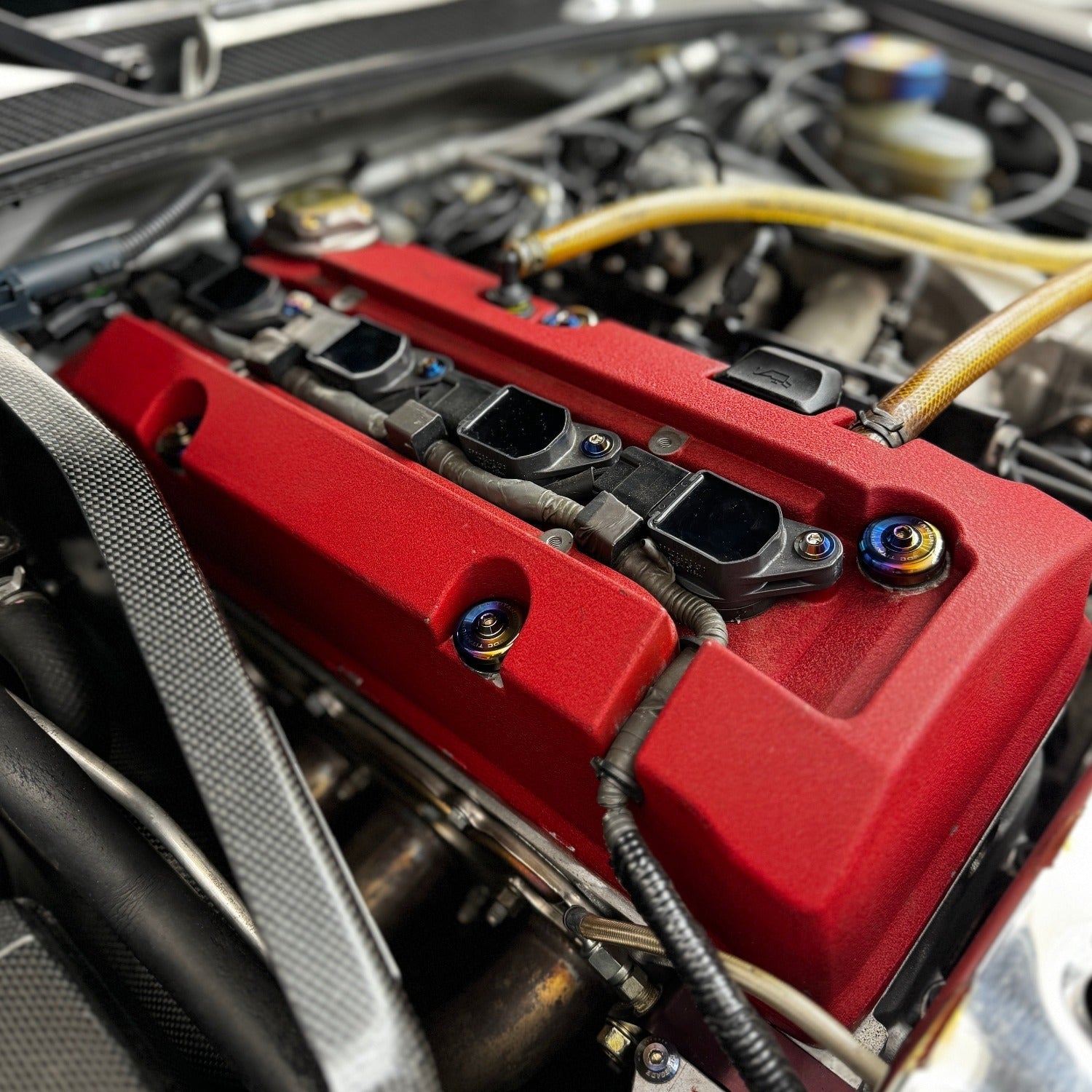 JDC Titanium Valve Cover Hardware Replacement Kit (Honda S2000) - Graveyard Performance