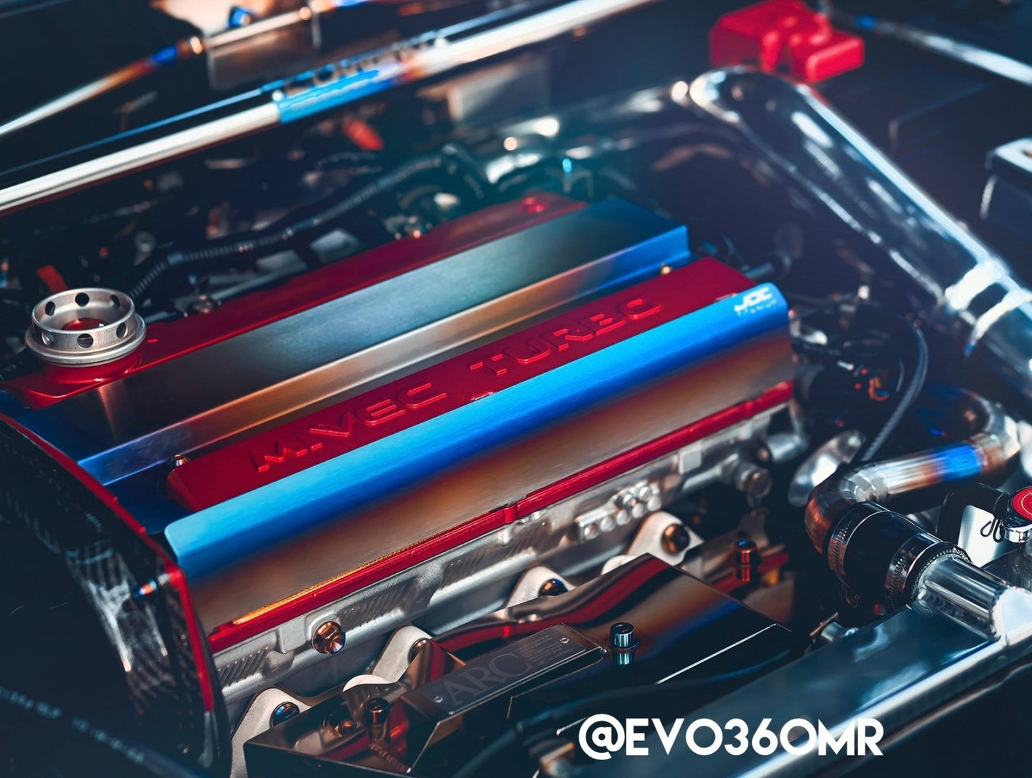 JDC Titanium Valve Cover Heat Shield (Evo 4-9) - Graveyard Performance