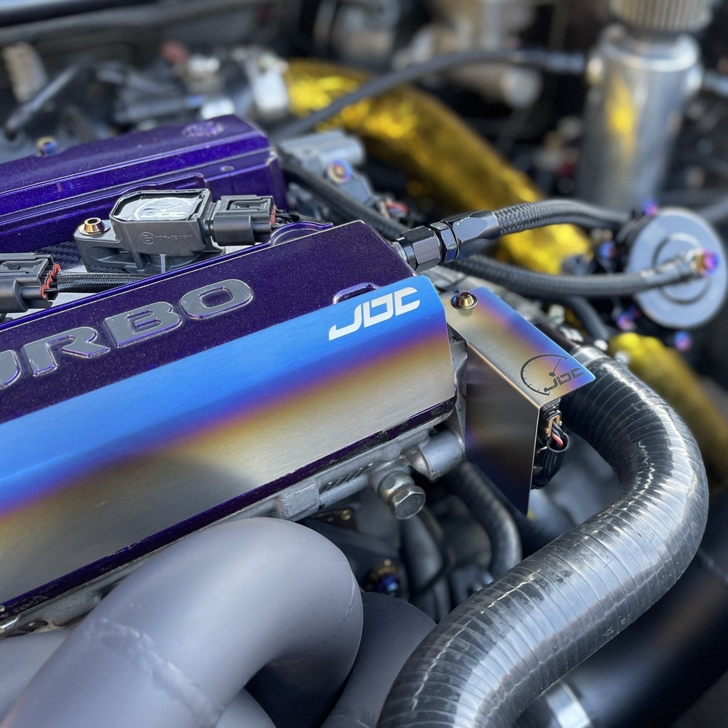 JDC Titanium Valve Cover Heat Shield (Evo 4-9) - Graveyard Performance