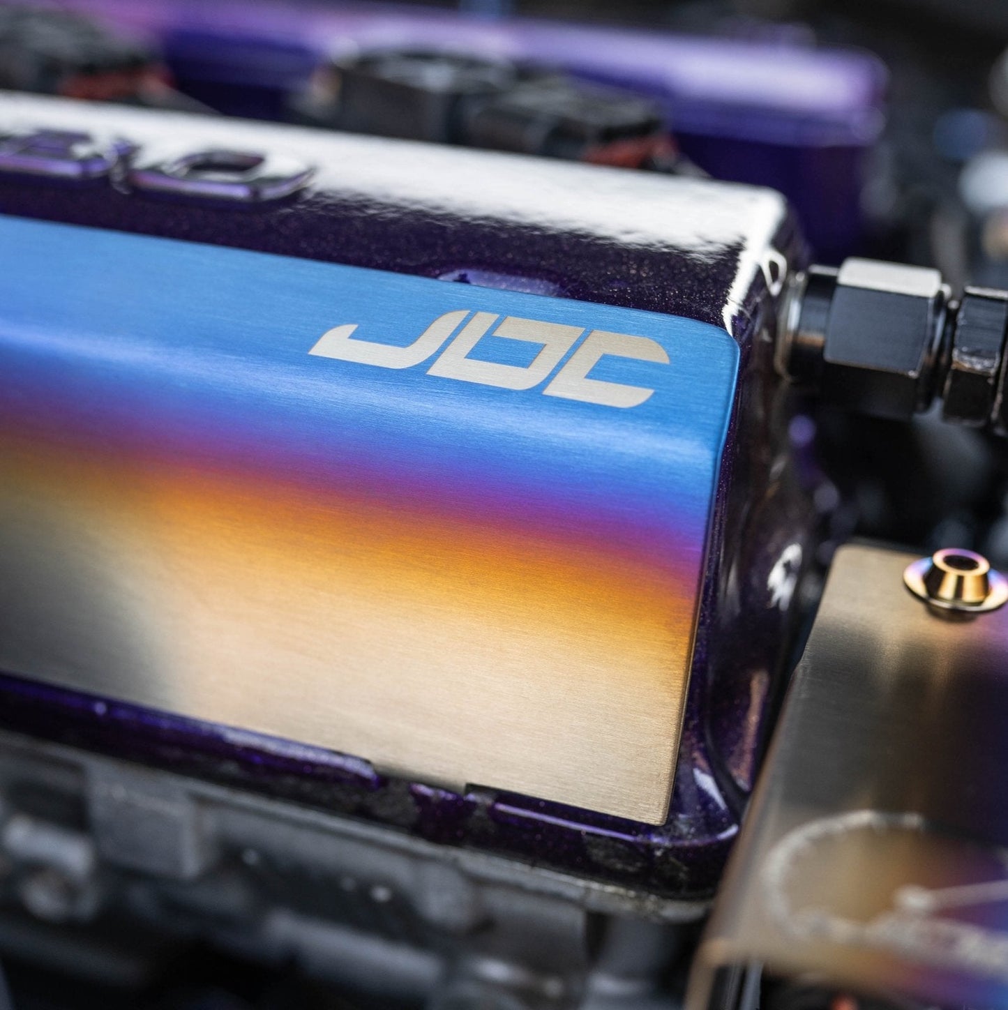 JDC Titanium Valve Cover Heat Shield (Evo 4-9) - Graveyard Performance