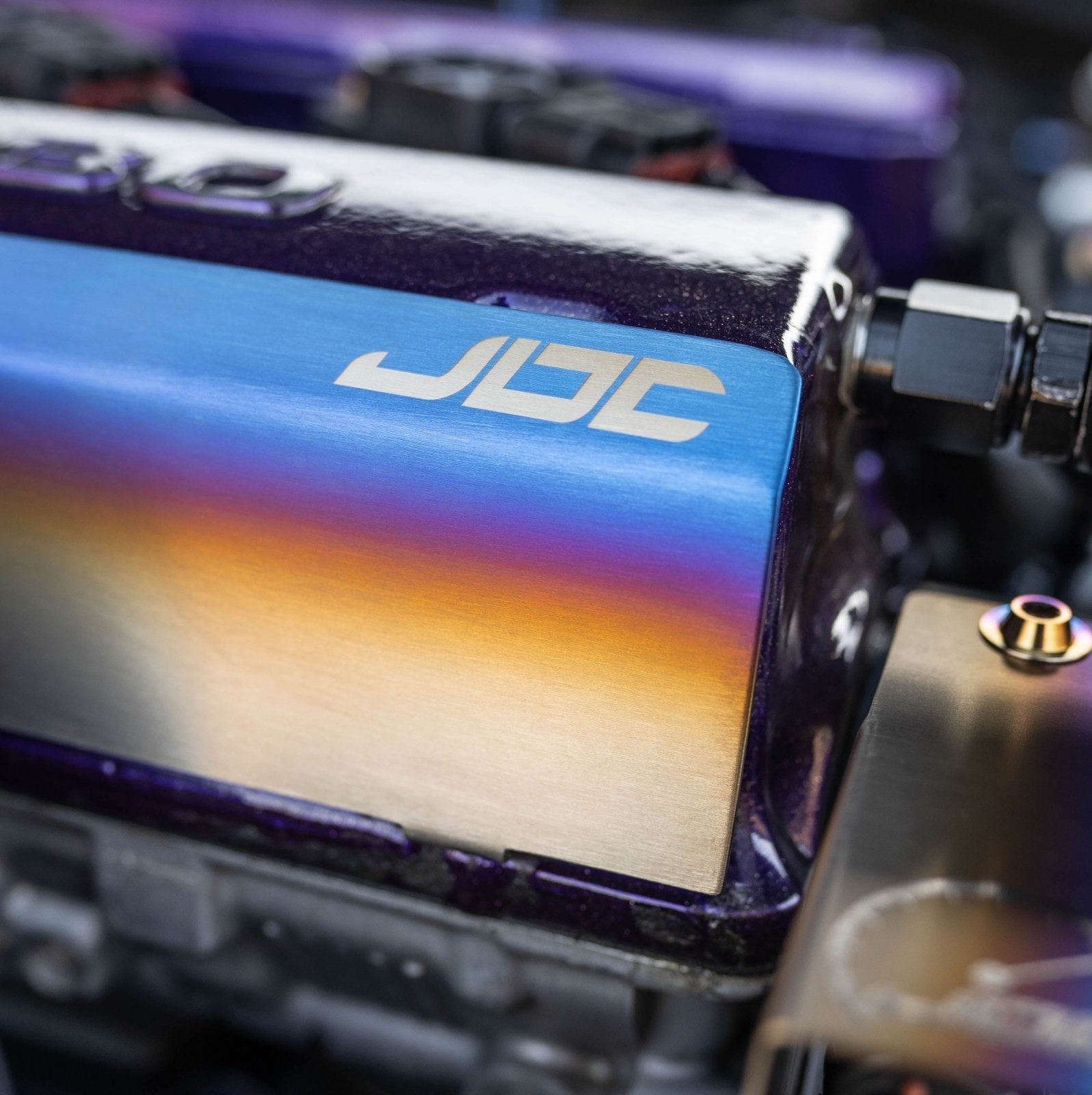 JDC Titanium Valve Cover Heat Shield (Evo 4-9) - Graveyard Performance