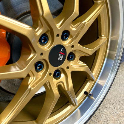 JDC Titanium Valve Stem Caps - Graveyard Performance