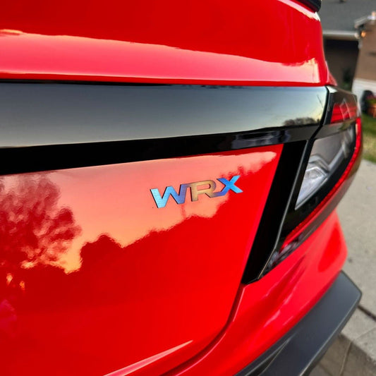 JDC Titanium "WRX" Trunk Badge (15+ WRX) - Graveyard Performance