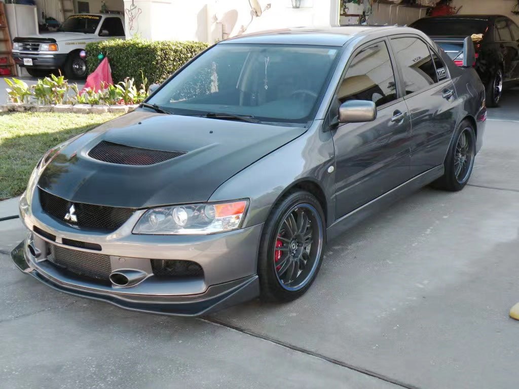 JDMuscle [05-07 EVO 9] Carbon Fiber VS Style Front Lip - Graveyard Performance