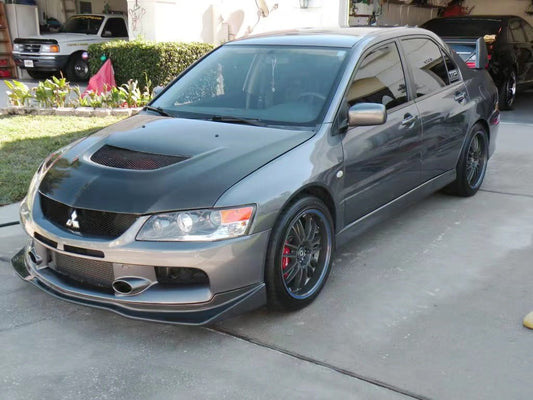 JDMuscle [05-07 EVO 9] Carbon Fiber VS Style Front Lip - Graveyard Performance