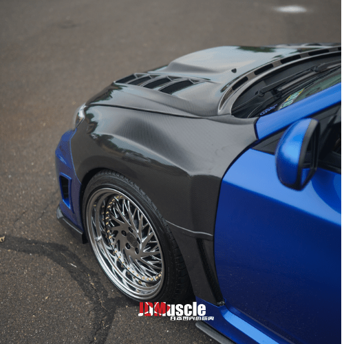 JDMuscle [08-14 STI / 11-14 WRX GRB/GVB] Tanso Carbon Fiber/FRP OE Style Fenders - Graveyard Performance