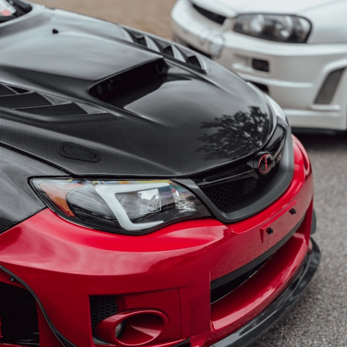 JDMuscle [08-14 WRX/STI] Carbon Fiber Hood V4 w/ Heat Extract - Graveyard Performance