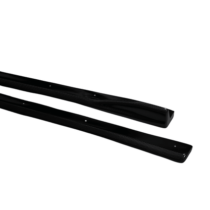 JDMuscle [08-14 WRX/STI] Tanso Carbon Fiber CS Style Side Skirt - Graveyard Performance