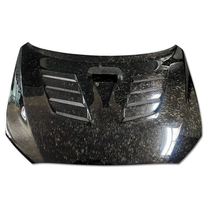 JDMuscle [08-15 Mitsubishi Lancer EVO X] Tanso Carbon Fiber Hood w/ heat extract *SPECIAL ORDER. NO CANCELLATION - Graveyard Performance