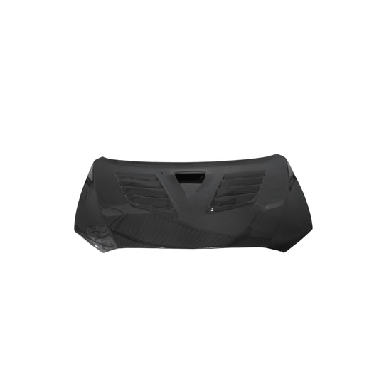JDMuscle [08-15 Mitsubishi Lancer EVO X] Tanso Carbon Fiber Hood w/ heat extract *SPECIAL ORDER. NO CANCELLATION - Graveyard Performance