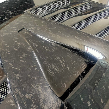 JDMuscle [08-15 Mitsubishi Lancer EVO X] Tanso Carbon Fiber Hood w/ heat extract *SPECIAL ORDER. NO CANCELLATION - Graveyard Performance