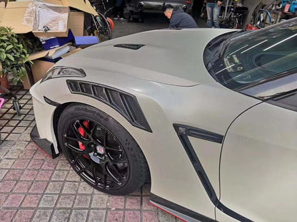 JDMuscle [09-24 GT-R] Carbon Fiber Fender Ducts - NSM Style - Graveyard Performance