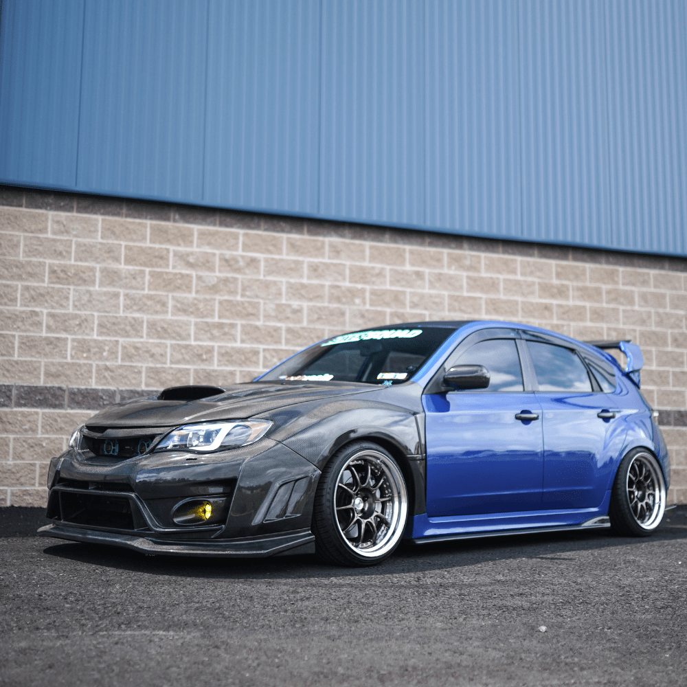 JDMuscle [10-14 WRX, 08-14 STI] VS Style Front Bumper - FRP / Carbon Fiber - Graveyard Performance