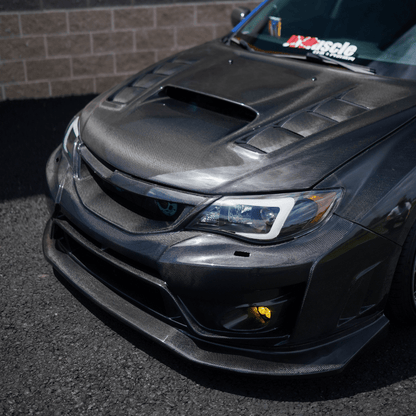 JDMuscle [10-14 WRX, 08-14 STI] VS Style Front Bumper - FRP / Carbon Fiber - Graveyard Performance