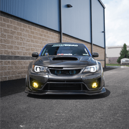 JDMuscle [10-14 WRX, 08-14 STI] VS Style Front Bumper - FRP / Carbon Fiber - Graveyard Performance