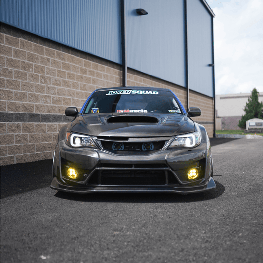 JDMuscle [10-14 WRX, 08-14 STI] VS Style Front Bumper - FRP / Carbon Fiber - Graveyard Performance