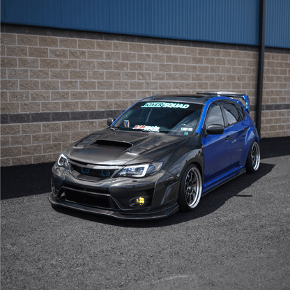 JDMuscle [10-14 WRX, 08-14 STI] VS Style Front Bumper - FRP / Carbon Fiber - Graveyard Performance