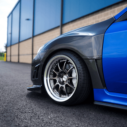 JDMuscle [10-14 WRX, 08-14 STI] VS Style Front Bumper - FRP / Carbon Fiber - Graveyard Performance
