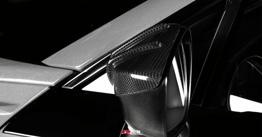 JDMuscle Tanso RAR Style Carbon Fiber Side Mirror Covers - 2013+ BRZ/FRS/86