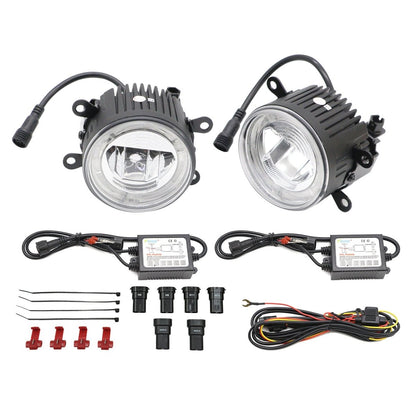 JDMuscle [15-21 WRX or STI, 13+ BRZ or FT86, 14+ Forester] LED / Halo DRL Fog Light Housings - Graveyard Performance