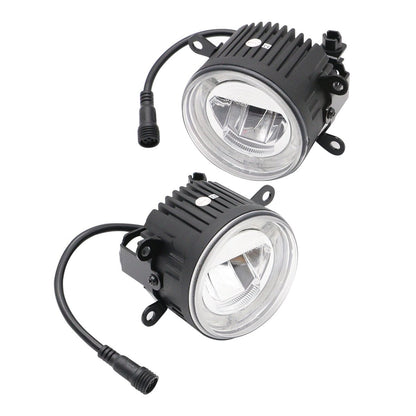 JDMuscle [15-21 WRX or STI, 13+ BRZ or FT86, 14+ Forester] LED / Halo DRL Fog Light Housings - Graveyard Performance