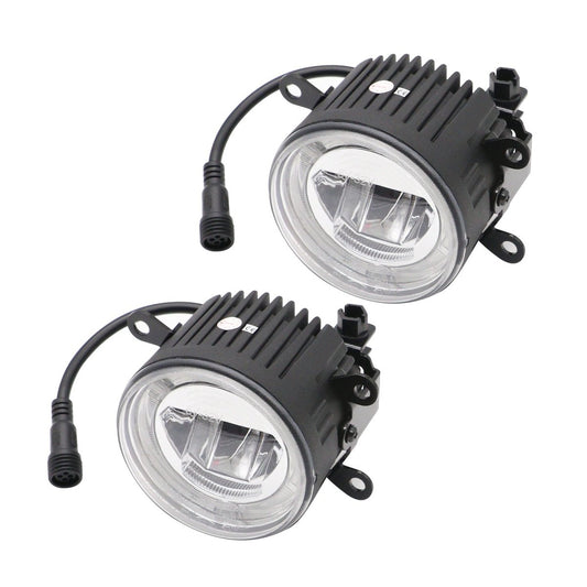 JDMuscle [15-21 WRX or STI, 13+ BRZ or FT86, 14+ Forester] LED / Halo DRL Fog Light Housings - Graveyard Performance