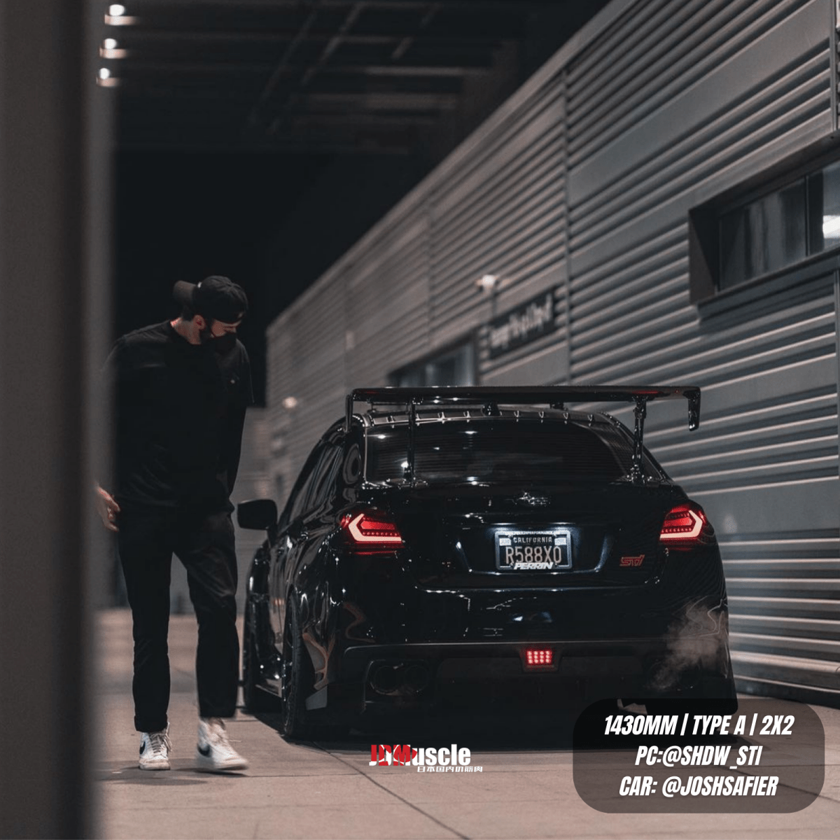 JDMuscle [15-21 WRX/STI] Carbon Fiber Replacement Spoiler Base for JDMuscle VS Style Euro GT or Varis GT Wing - Graveyard Performance