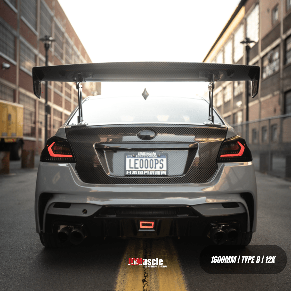 JDMuscle [15-21 WRX/STI] Carbon Fiber Replacement Spoiler Base for JDMuscle VS Style Euro GT or Varis GT Wing - Graveyard Performance
