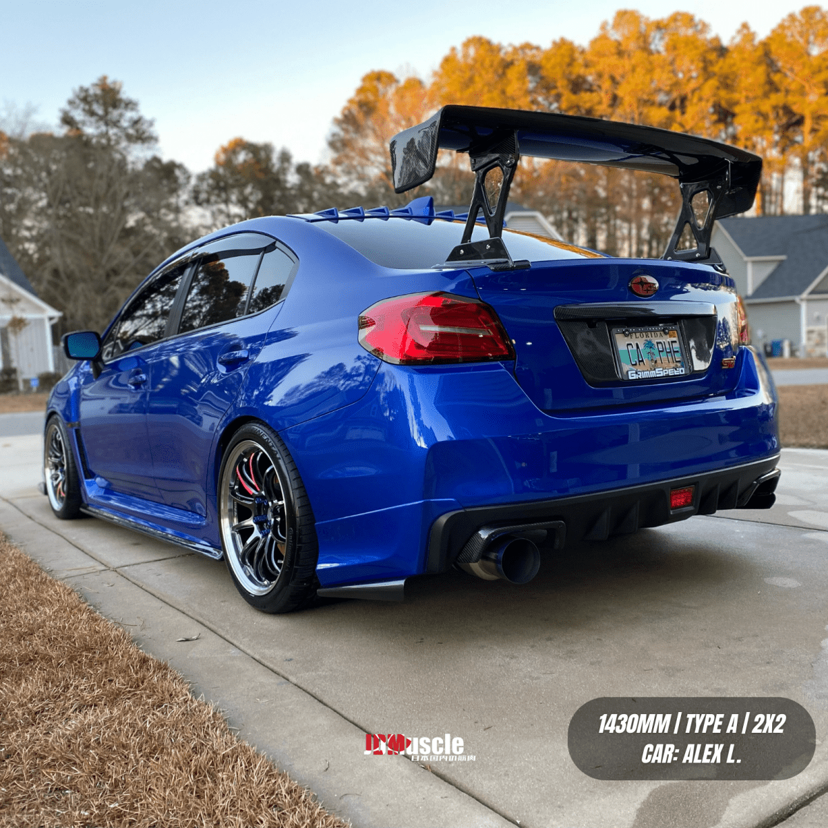JDMuscle [15-21 WRX/STI] Carbon Fiber Replacement Spoiler Base for JDMuscle VS Style Euro GT or Varis GT Wing - Graveyard Performance