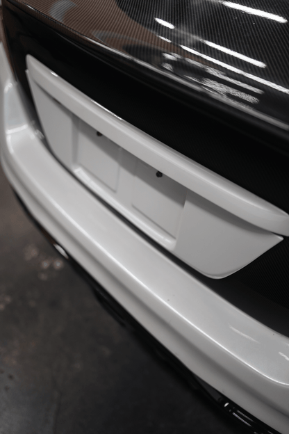 JDMuscle [15-21 WRX/STI] Gloss Black / Paint Matched License Plate Backing - Graveyard Performance