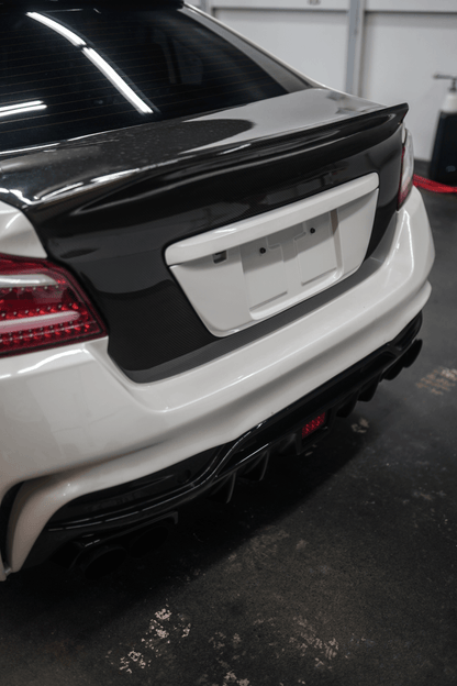 JDMuscle [15-21 WRX/STI] Gloss Black / Paint Matched License Plate Backing - Graveyard Performance