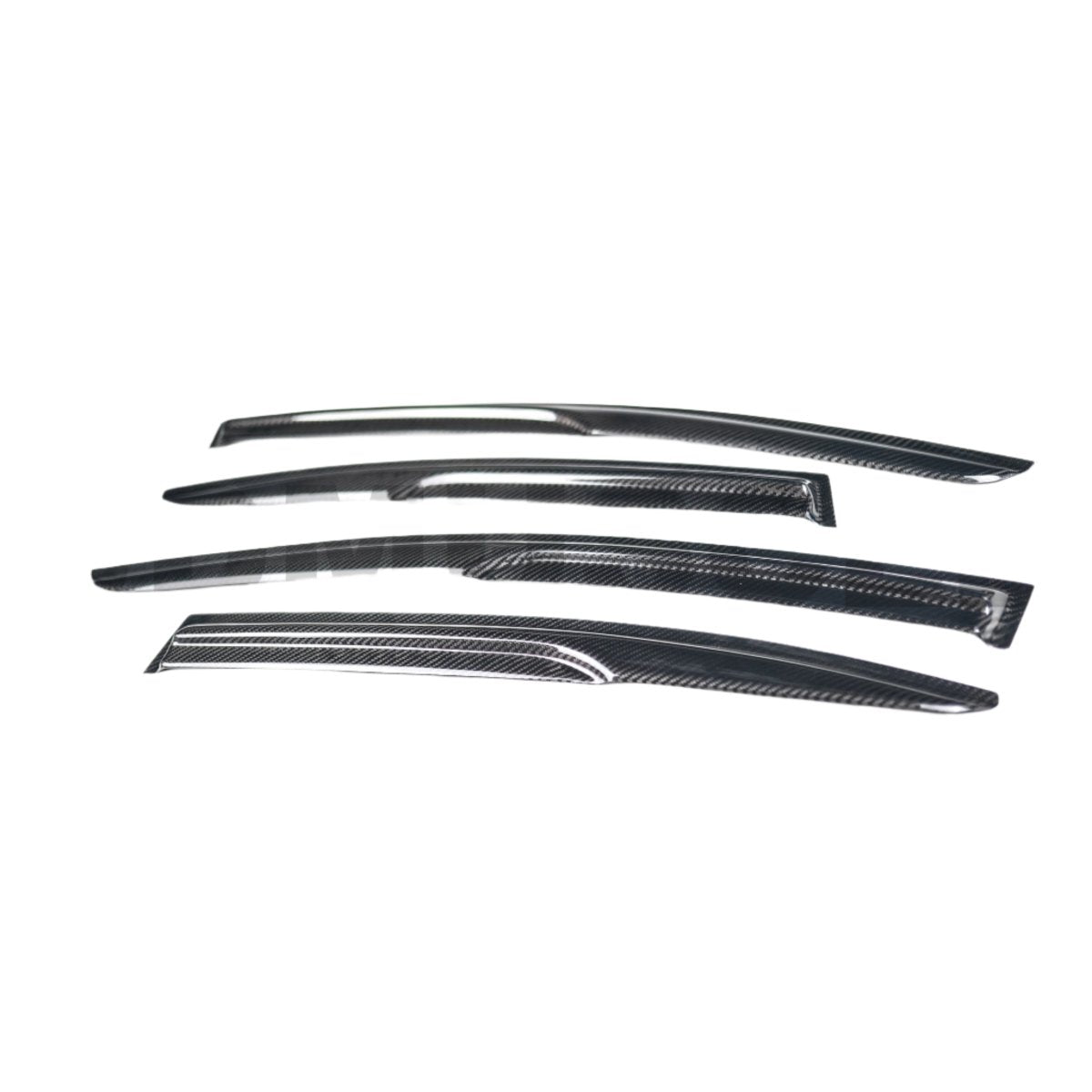 JDMuscle [15-21 WRX/STI] V2 Carbon Fiber Rain Guards / Window Visors - Graveyard Performance